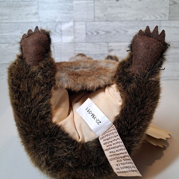 Folkmanis Groundhog Hand Puppet Realistic Soft Fur Plush Toy Stuffed Animal - Picture 6 of 10